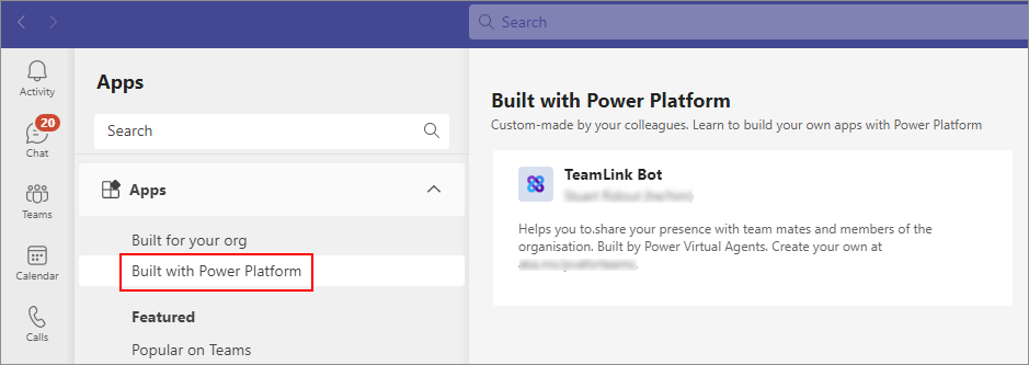 Use a Power Apps app in Microsoft Teams as a personal and/or channel tab