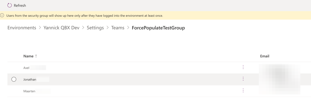 Force populate a "Microsoft Entra ID"-based Team in Power Platform