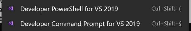 Add Developer PowerShell and Developer Command Prompt for Visual Studio ...